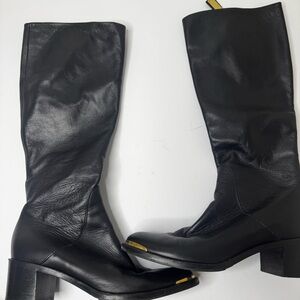 ‼️‼️SALE Escada Black Leather Tall Boots